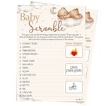 Pink Bee Parties Scramble Baby Shower Game in Teddy Bear Theme - 10 Players