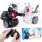 MOTUWE RC Fighting Robots,Remote Control Battle Bots 4 weapons available,Wrestling Battle Bots, 2-Player Electric Wrestling Toys,Fun Electronic Fighting Kids & Family Game