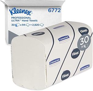 Kleenex Ultra 6772 Toallas Secamanos Interplegadas, 30 paquetes x 94 toallas de color blanco y 2 capas