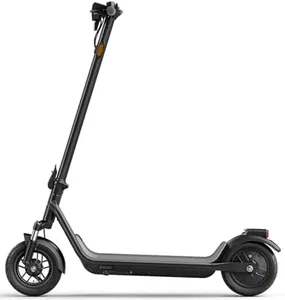 NIU Electric Scooter for Adults - Front Suspension, 600W Max Power, 18 Miles Range, Max Speed 17.4MPH, 9.5'' Pneumatic Tires, Dual Brakes, Easy Folding Portable Commuting Escooter, UL Certified