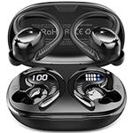 Wireless Earbuds Sport, 2025 3D-Stereo Bluetooth 5.4 Headphones Deep Bass Ear Buds, 4 ENC Noise Cancelling Mic Earphones Running, 50+Hrs USB-C IP-X7 Waterproof Headset Android iOS for Workout Gym