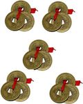 GJ Feng Shui 5 Set of 3 Wealth Coins Showpiece Size 2 Cm