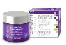 Andalou Naturals AGE DEFYING Plant Based Retinol Alternative Rejuvenating Sleeping Mask, Rose, 1.7 fl oz