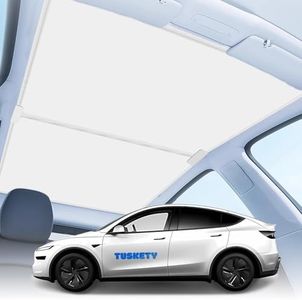 TUSKETY 2025 Upgrade Sunshade roof for Tesla Model y Juniper - no-Gap Design Blocks Heat, Premium Interior Accessories for Tesla Model y Accessories, Heat Insulation sunroof Shade