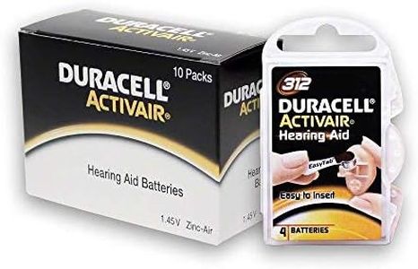 Duracell Hearing Aid Batteries Size 312 pack 40 batteries
