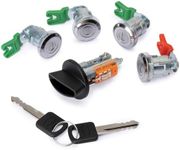 FANHAY Door Lock Cylinders & Ignition Switch with Keys for 1996-2008 Ford E150/250/350, for Explorer, for Aerostar & Ranger, for Mercury Mountaineer LC6177 DL5886 597638