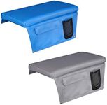 Oceansouth Boat Bench Cushion & Side Pockets (Grey, Length x Width 600mm x 300mm)