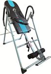 Kemket Inversion Table Back Therapy Fitness Reflexology Equipment - Inversion Table Inversion Machine With Comfort Backrest Heavy Duty Folding Inversion Machine with Comfort Backrest, Adjustable Height Inversion Table for Muscle Pain Relief With Ankle Support