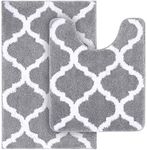 OLANLY Bathroom Rugs Set 2 Pieces M