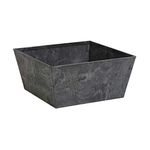 Novelty 36128 Ella Low Square Planter, Black