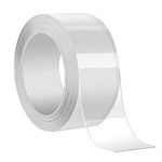 1Roll Waterproof Tape, Oil-Proof Tape, Transparent and Cute Self-Adhesive Sealing Tape, Suitable for Kitchen, Bathroom, Bathtub, Toilet, Wall and Floor, with Sealing Tools 50mm 10m