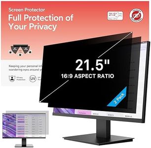 MOBDIK 2 Pack 21.5 Inch Removable Computer Privacy Screen Filter for 16:9 Widescreen Computer Monitor, Anti Glare, Anti Scratch, UV Blocking for 21.5 in Data Confidentiality Shield