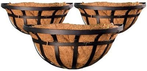 BestNest Set of 3 Panacea 88554 Flat Iron Series Wall Planters, 16" L