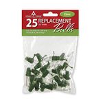 National Tree RBG-25C 25 Clear Bag with Header for 50 Light Sets UL, 2.5 Volts Replacement Christmas Bulbs, Count