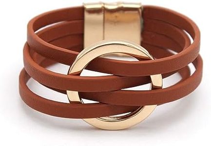 Turquoise leather Bracelet for Women Bohemian Faux Leather Cuff Bracelet Western Jewelry for Women Multi Layer Western Turquoise Jewelry Birthday Gifts for Her