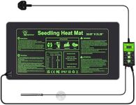 Hyindoor Heat Mat for Plants,Waterproof Seedling Heat Mat with Thermostat 10.63”*21.26” Germination Heated Propagator Warming Mat for Indoor Gardening Greenhouse