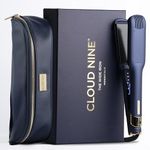 CLOUD NINE The Wide Iron Blue | Wide Plate Hair Straighteners for Women | Professional Ceramic Hair Straightener | 11 Temperature Settings 100–200°C | Revive Mode | Frizz Control