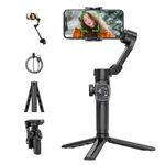 Digitek (DSG-009F) 3 Axis Smartphone Gimbal - Telescopic Rods & External Microphone Support - Lightweight and Compatible with Smartphones