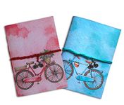 SPcreation 2 Vintage Bicycle handmade Handicraft Diary journal