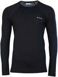 Columbia Mens Midweight Long Sleeve Base Layer TOP-BLACK-2XL