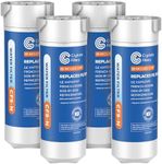Crystala Filters Water Filter Compatible with XWFE (Built-in CHIP), Replacement for GE XWFE, XWF Refrigerator Water Filter Pack of 4