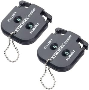 Helonge Golf Score Counter, 2 Pcs 2 Player Stroke Counter Golf Score Indicator 2 Digits Mini Square Golf Score Counters Handy Scorer Golf Count Shot Stroke Putt Score Counter for Golf Scoring Keeper
