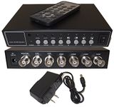 Evertech 4 Channel Analog Color Quad Processor CCTV Security Camera System Video Splitter