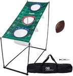 Franklin Sports QB Cornhole Set - 3 Hole Cornhole Target + Football Game Set - Football Cornhole Game for Tailgates, Parties + More - Cornhole Style Football Target Toss Passing Game