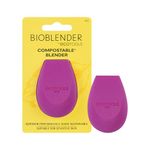 EcoTools Bioblender Makeup Sponge, Compostable Makeup Blending Sponge, Eco-Friendly, For Liquid & Cream Foundation, Base Makeup Coverage, Cruelty Free, Latex Free & Vegan, Purple, 1 Count