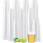 MATANA - 500 Crystal Clear Multi-Use Plastic Shot Party Glasses - 60ml