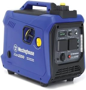Westinghouse iGen2250 Digital Inverter Generator - 1800W Running/2250W Starting, Lightweight at 19kg, 100% Pure Sine Wave, Ideal for Outdoor Adventures and Home Backup Power Supply – Blue