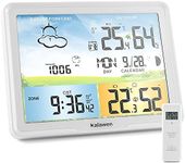 Kalawen Latest Weather Station for Home with One Wireless Outdoor Sensor