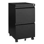 MIIIKO 2 Drawer File Cabinet on Whe