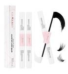 GEMERRY 2PCS Lash Bond and Seal Eyelash Glue, Cluster Lash Glue, Individual Lash Glue Eyelash Glue for DIY Eyelash Extensions Waterproof 48H+ Latex-Free Overnight Beginner Friendly