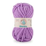 Ganga Acrowools Blankie is a Super Soft Chenille Yarn. OEKOTEX Class 1 Certified. Safe for Babies. Pack of 2 Balls - 100gm Each. Shade no 32, Mauve