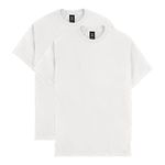 Hanes Men's Short Sleeve Beefy-T, White, Large (Pack of 2)