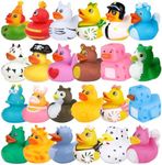 24 Pcs Rubber Ducks Bath Toys for K