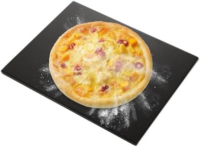 CYEAH 15.7 x 11.8 in Pizza Steel for Oven, BBQ and Grill, Non-Stick Pizza Pan, Baking Steel Pizza Stone, Black