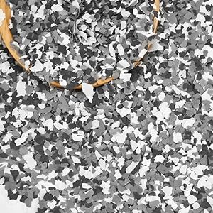 Taiyin 2800 G/ 6.17 lb Blend Decorative Color Chips Color Flakes Blend Concrete Coatings Paint Chips for Walls Floors Interior Exterior House Paint (Black, White, Grey)