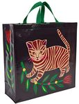 Blue Q Shopper - Tiger Kitten. Reusable grocery bag, sturdy, easy-to-clean, 15" h x 16" w x 6" d. Made from 95% recycled material., Tiger Kitten