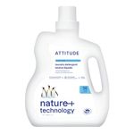 ATTITUDE Liquid Laundry Detergent, Plant- and Mineral-Based Ingredients Formula, HE, Vegan and Cruelty-free, Wildflowers, 36 Loads, 1.8 Liters