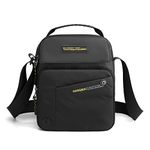 Small Crossbody Bag for Men Shoulder Bags Messenger Bag Man Purse for Office Work Business Black