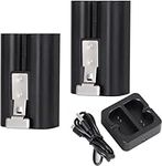 Rechargeable Doorbell Battery Pack for Ring, Compatible with Video Doorbell 2/3/4 and Spotlight Camera and Stick Up Camera, Battery 3.65V 6040mAh (2pcs Battery with Charger)