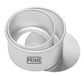 Prime Bakers and Moulders Round Removable Bottom Cake Mould Set with Loose Base tin for Oven (4,5 Inch)