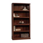 Sauder 5-Shelf Bookcase, Select Cherry Finish