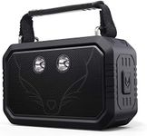 DOSS Traveler Wireless Portable Bluetooth Speakers with Waterproof IPX6, 20W Stereo Sound and Bold Bass, 12H Playtime, Durable for Phone,TV, Tablet, Gift Ideas - Black