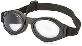 Bobster Bugeye 2 Goggles,Black Frame/3 Lenses (Smoked, Amber and Clear),one size