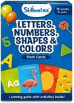 Skillmatics Thick Flash Cards for Toddlers - Letters, Numbers, Shapes & Colors, Montessori Games, Preschool Learning Activities for 1, 2, 3, 4 Years