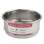LABALPHA 35 Mesh Lab Sieves, Test Sieve #35 Mesh, 4'' Diameter, 304 Stainless Steel Wire Cloth (0.5mm)