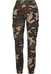 Urban Classics Women's Ladies High Waist Camo Cargo Pants Trouser, Multicolour (Woodcamo 00841), 31